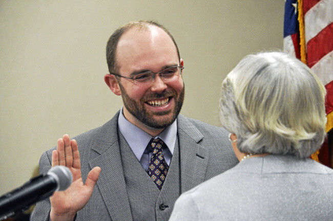 North Adams Mayor Alcombright, Council officers sworn in at City Hall